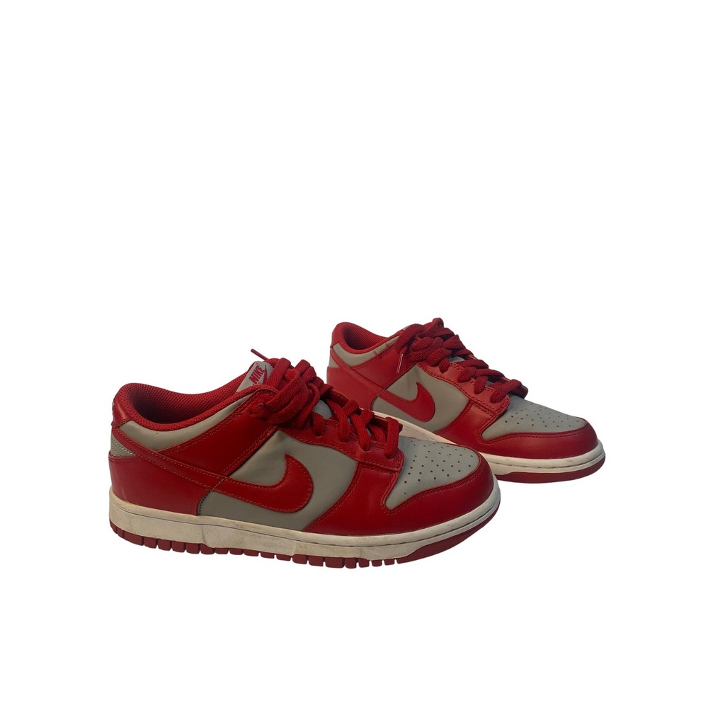 Nike Dunk Low UNLV Kids Size 7Y Grey Red CW1590-002 Sneaker - Picture 1 of 7